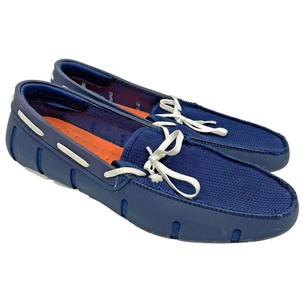 SWIMS Shoes Mens Size 9 Navy Blue Dock Deck Boat Water Slip On Loafers